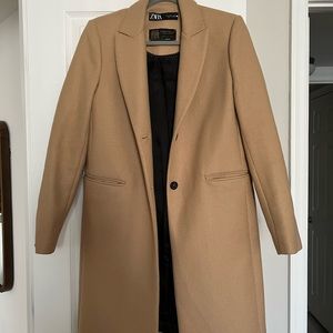Zara camel Manteco wool coat